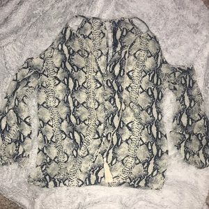 Snake print top